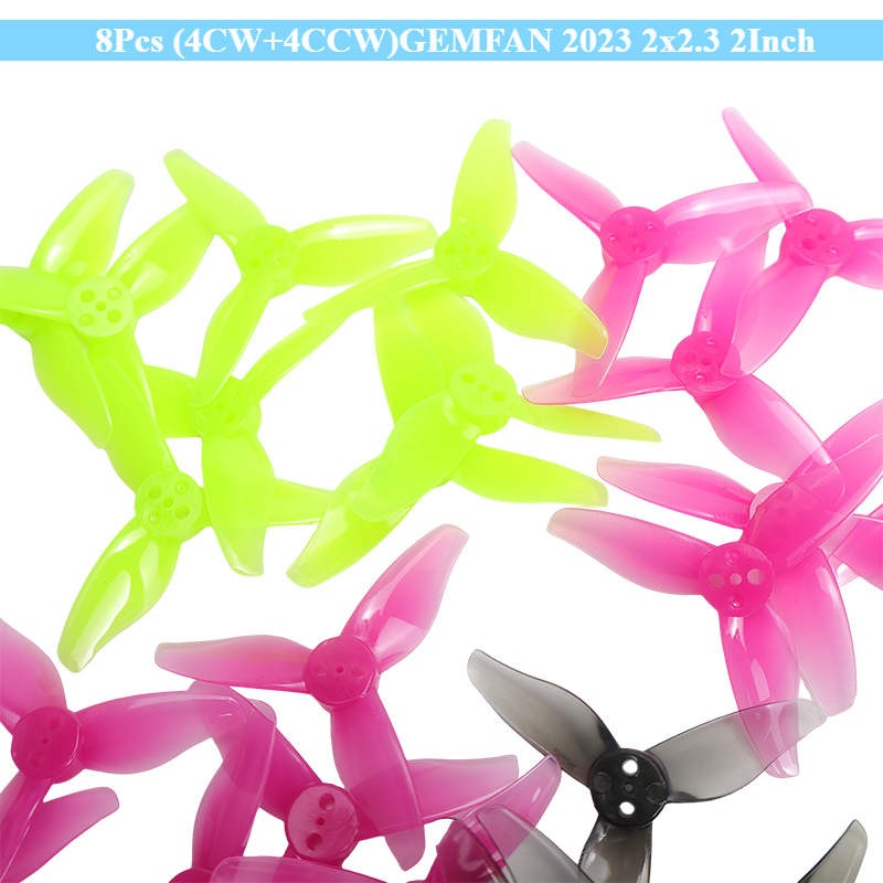 Drone Racing Gate - 8 個 (4CW+4CCW)GEMFAN 2023 2x2.3 2