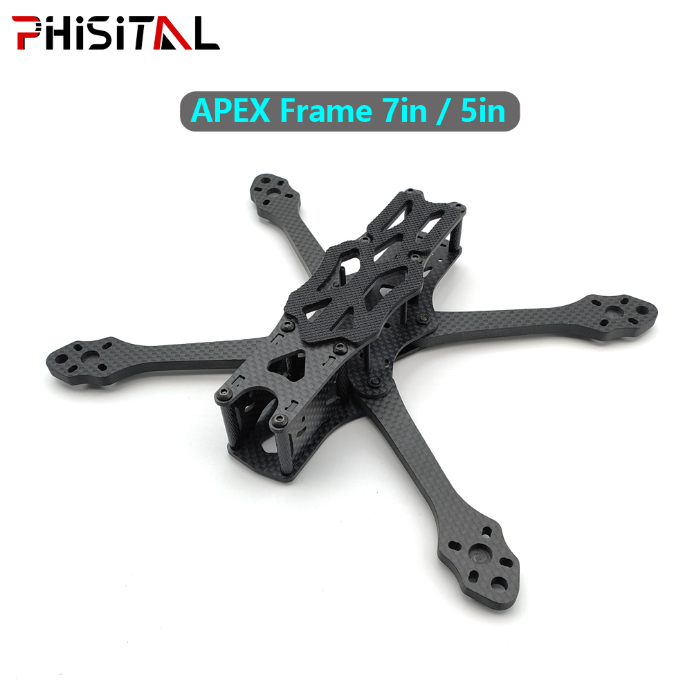 Drone Racing Camera - APEXフレーム 7インチ/6インチ/5インチ カーボンファイバー製クアッドコプターフレームキット（19/22mmカメラ用） | アナログVTX |