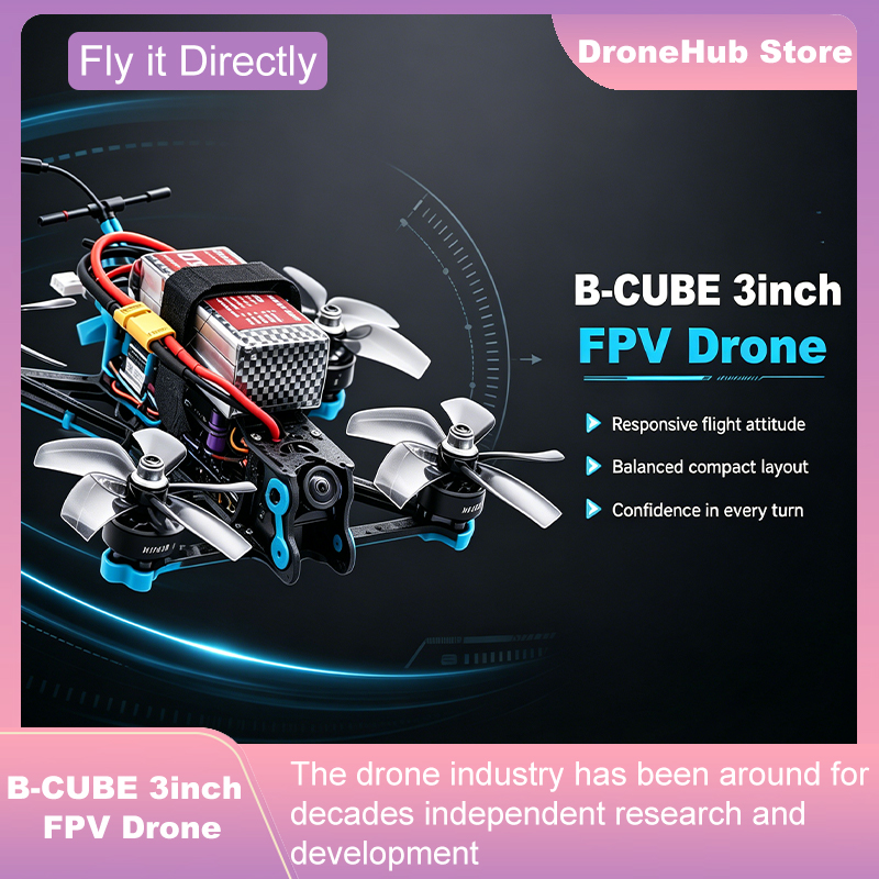 B-CUBE 3インチFPVドローンフレームキット カーボン - Drone Racing Flight Controller のレビューと価格