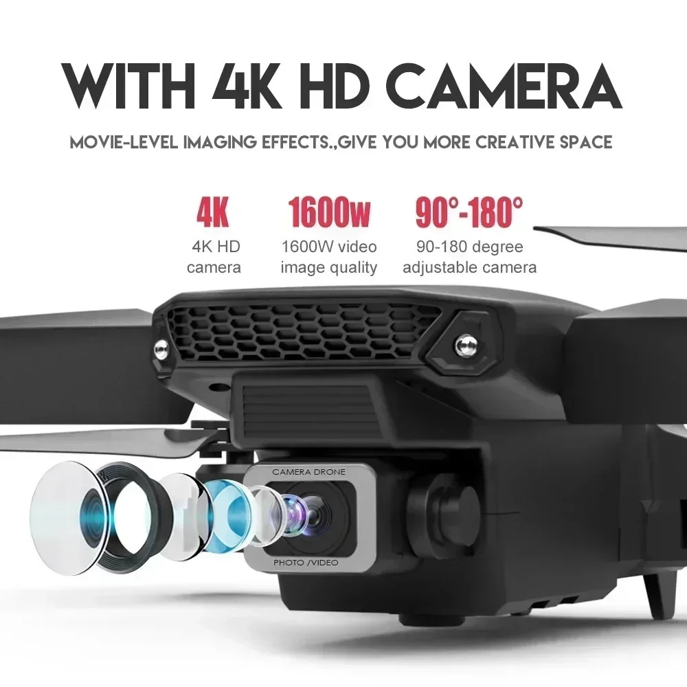 折りたたみ式クワッドコプター,e88プロ広角fpv,wifi - Drone Racing Camera のレビューと価格
