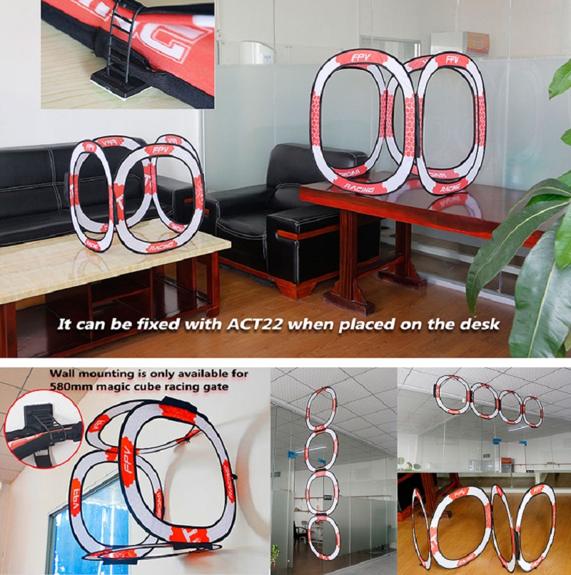 780mm FPVレーシングゲート（ベースなし）レーサー用障 - Drone Racing Flag のレビューと価格