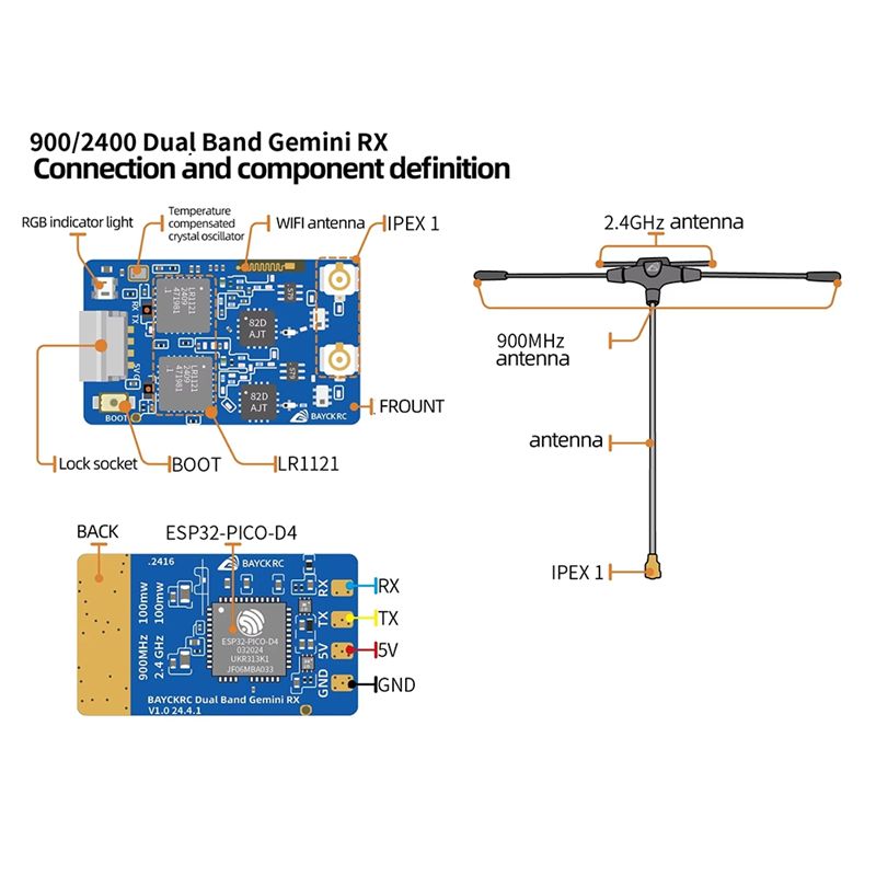 B78B-900MHz 2.4GHz 915MHz ELRS - Drone Racing Receiver のレビューと価格